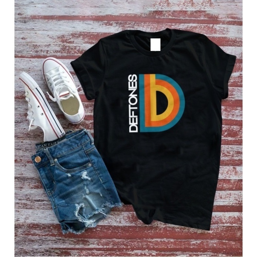 Deftones Shirt Deftones Capital D Black T-Shirt